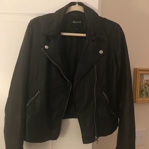 Black Leather Madewell Jacket